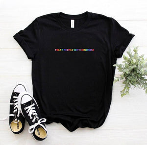 Hip Hop Harry Styles T-shirt Fine Line Love on Tour Women treat people with kindness Female Ullzang T-shirt 90s Graphic Tshirt