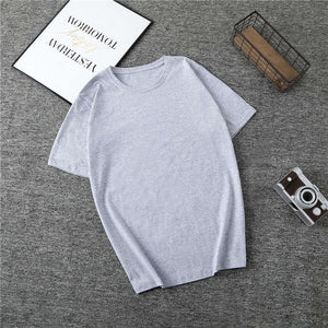 New Harajuku Tee Shirt 4 Solid Color Basic T Shirt Women Casual O-neck Friends Summer Top Korean Hipster Streetwear White Tshirt