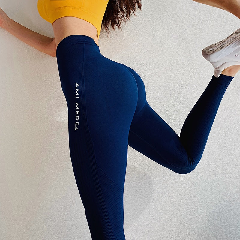 Women's Sports Pants Seamless Leggings Women Fitness Tummy Control Pants Sports Leggings Gym High Waist Skinny Leggings