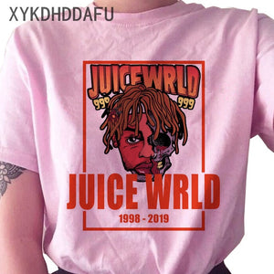 Juice Wrld T Shirt Women R.I.P Hip Hop Rapper Streetwear Tshirt Print Clothing Female Casual Ulzzang Graphic T-shirt Top Tees