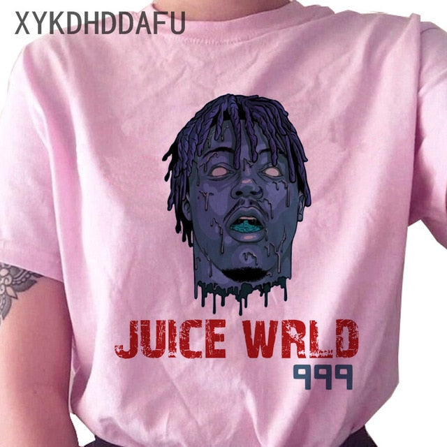 Juice Wrld T Shirt Women R.I.P Hip Hop Rapper Streetwear Tshirt Print Clothing Female Casual Ulzzang Graphic T-shirt Top Tees