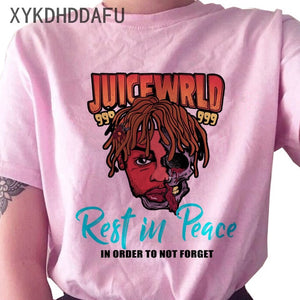 Juice Wrld T Shirt Women R.I.P Hip Hop Rapper Streetwear Tshirt Print Clothing Female Casual Ulzzang Graphic T-shirt Top Tees