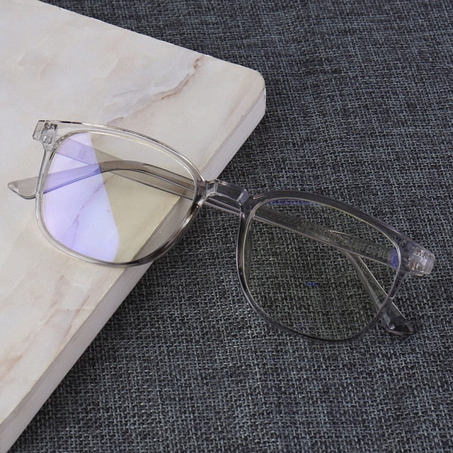 2020 Trends Office Anti Blue Light Oversized Glasses Computer Women Blue Blocking Gaming Big Size Men Eyeglasses Frame