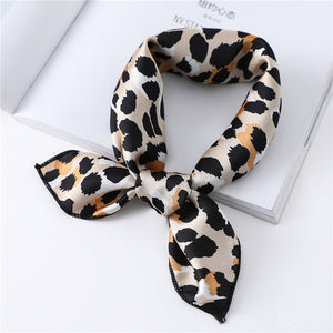 2020 New Women Silk Scarf Square Foulard Lady's Neck Hair Scarves Design Printed Head Kerchief Fashion Girl Hair Scarfs