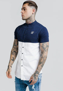 SikSilk Standard Block Color Navy Blue White